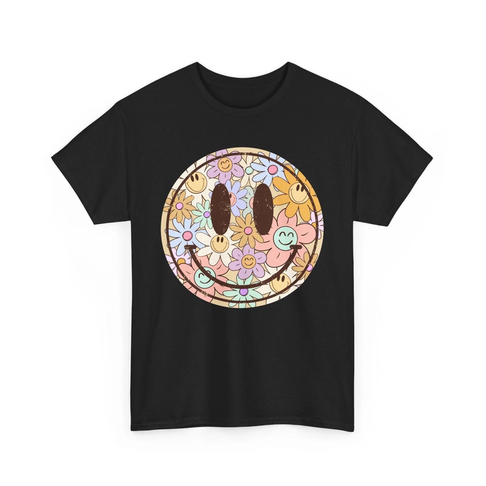 

Elegant Floral T-Shirt - Sophisticated Flower Tee for Stylish Outfits L