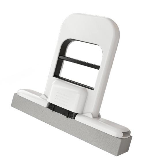 1/2/3 ks Mini mop s designem hlubokých drážek Mokrý/suchý houbový mop Jednoruční ždímací rukojeť Skládací stolní mop