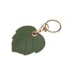PU Leather Access Card Protective Sleeve High Quality Useful  Leaf Shape Keychain Access Card Cover For Airtag