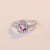 Zhenrong European American Fashion Engagement Rings for Women - Eight Hearts Eight Arrows Cubic Zirconia Jewelry.