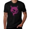 Winking Cat Pink TShirt Casual Work Wear TShirt