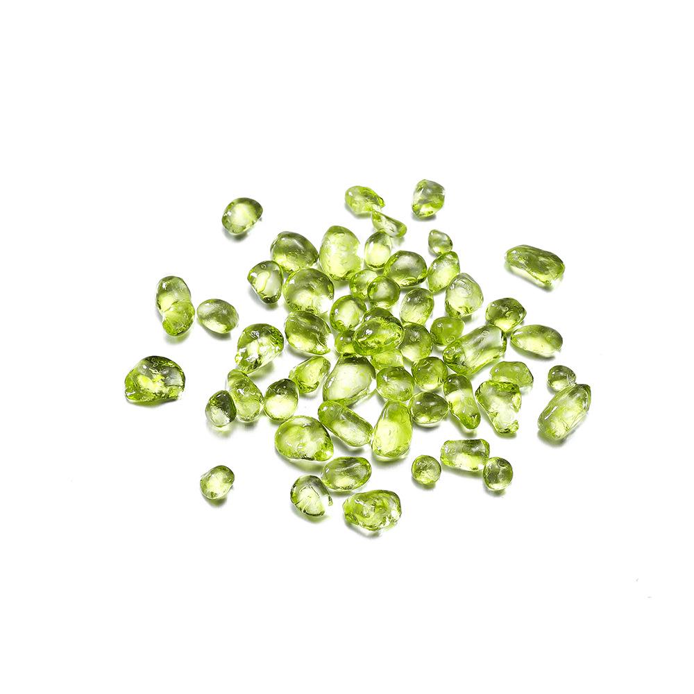 Colored Glass Crushed Stone for DIY Jewelry, Fish Tank Decoration, Landscaping, and Epoxy Crafts (3-8mm)