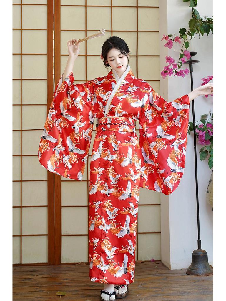 Accappatoio Kimono Primavera/Estate 2026 - Vestito da Sauna Principessa Giapponese con Fiocco Carino