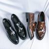 Men's Shoes Foreign Trade New Large Size Casual Fashion Hairstylist One Pedal Leather Shoes Trend British Style Pointed Shoes