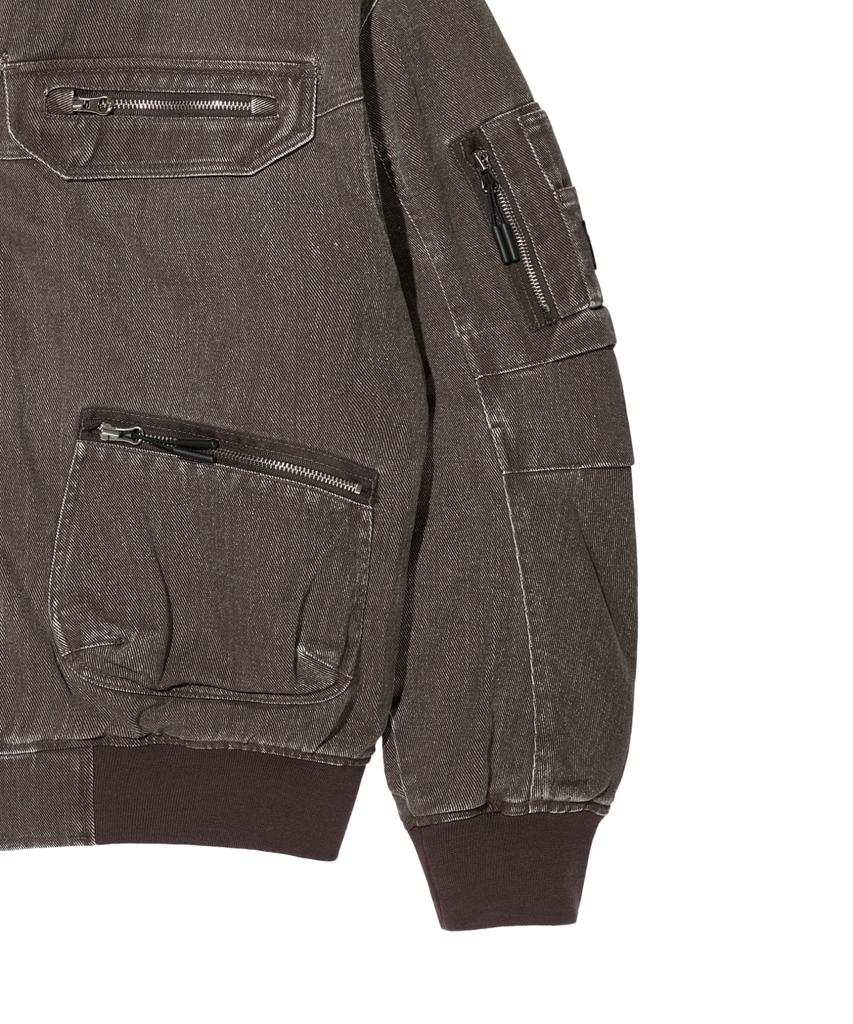 Lockheed Martin Lm Washed Cotton Tanker Jacket (Brown)