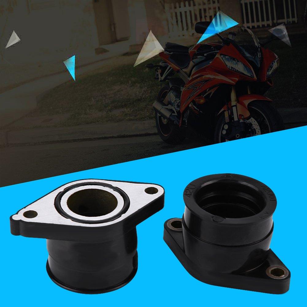 Aramox Motorcycle Carburetor, 2PSC Carburetor Cab Intake Manifold Boot/Joint (Yamaha) TT350 86-87 XT350 85-00 42U-13596-01-00