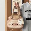 Cute Toast Kitten Bag Women's 2025 New Niche Design Handbag Versatile Shoulder Messenger Bag