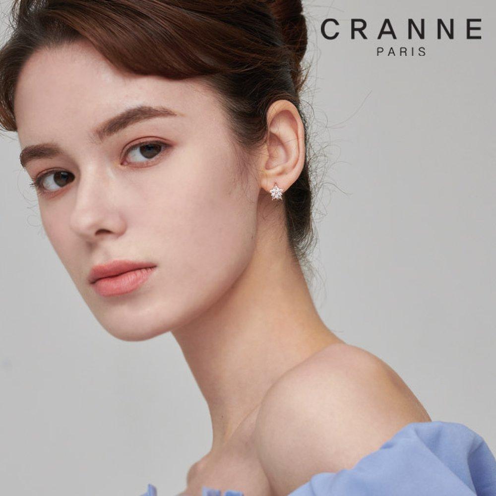 Snowflake Star Flower One-Touch Earrings C24Eb315