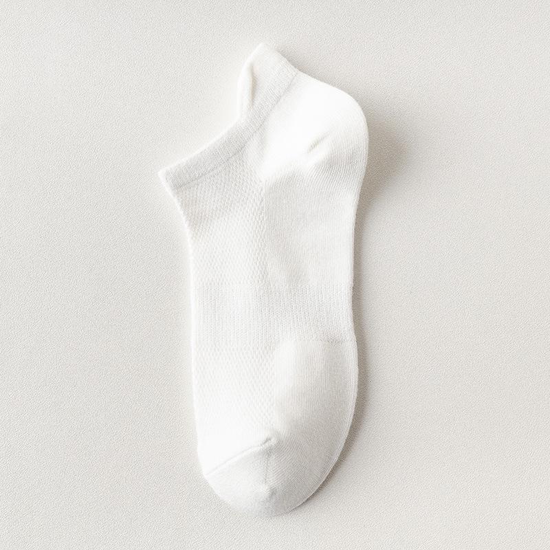 Plus Size Men's Summer Low-Cut Sport Cotton Socks, Breathable & Odor-Resistant, Size 46-50