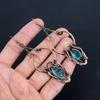 Blue Topaz Earrings, 999 Copper Wire Wrapped Gemstone Jewelry, Handmade Earrings, For Thanksgiving
