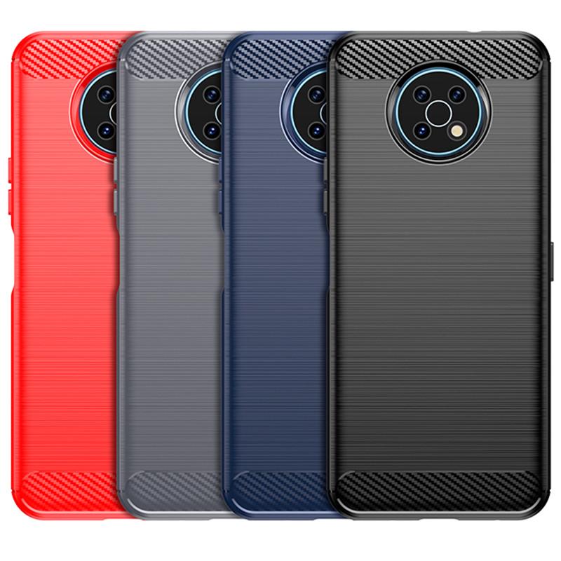Pouzdro pro Nokia G50 Měkké TPU nárazníkové pouzdro z uhlíkových vláken pro Nokia X10 X20 G10 G20 XR20 G 50 G50 Fundas