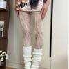 Y2K Millennium Hot Girl Vintage Floral Lace Pantyhose Sexy Hollow Out Mesh Stockings Slim Fit Sheer Tights for Women Girls