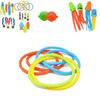 Interactive Swimming Pool Diving Toy Rings And Torpedo Set For Children Age 3 To 6