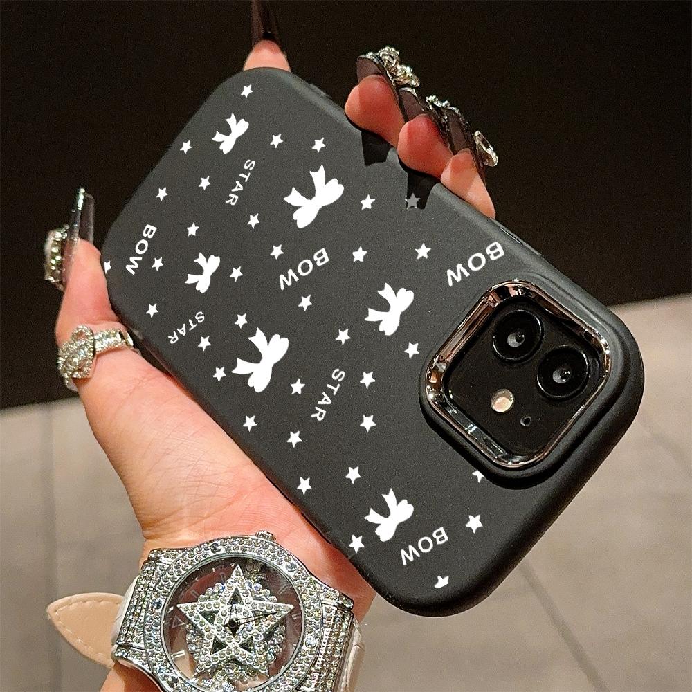 Solid Color Silver Edge Lens Soft Liquid Silicone Shockproof Phone Case for iPhone Samsung Huawei Honor Xiaomi Redmi OPPO Realme Vivo Infinix Tecno