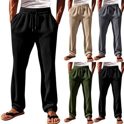Men's Overalls Drawstring  Multi Pocket Casual Pants Hiking Pants Cotton Twill Pants