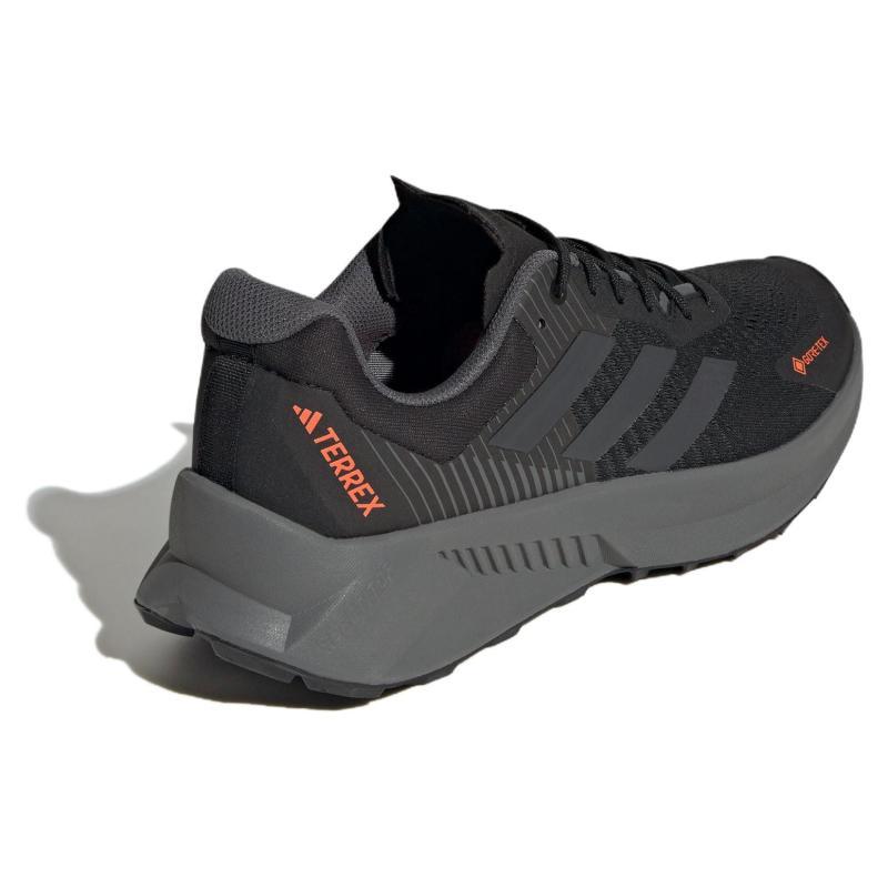 Adidas Terrex Soulstride Flow Gore Tex Core Black Grey Impact Orange Sneakers ID6714