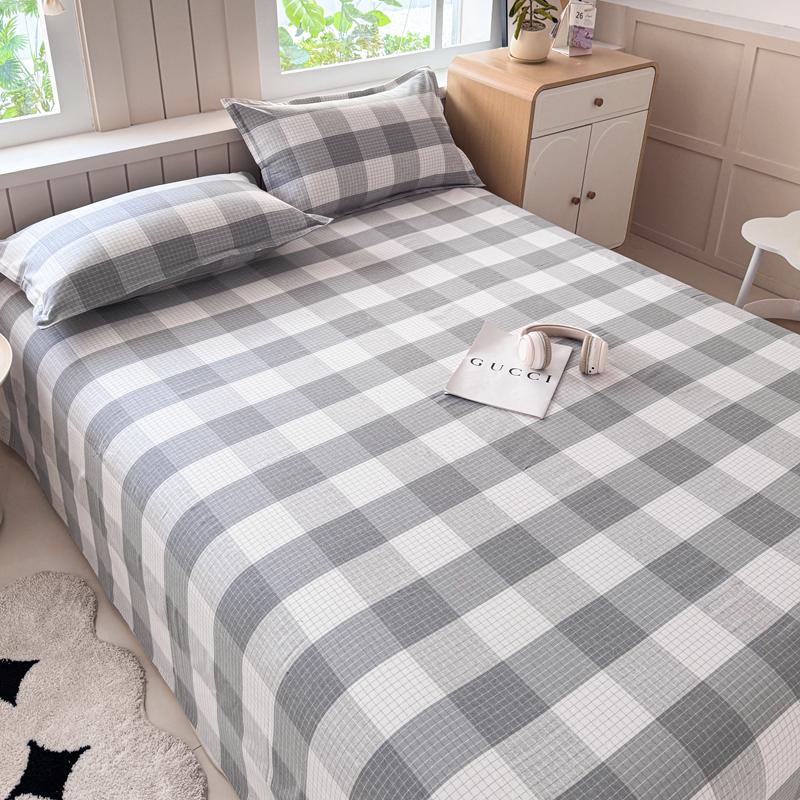 Cotton Thickened Bed Sheet 1pc Plant Flowers Printed Single Double Top King Sheets Pure Cotton Single Size Kids Bed Linen