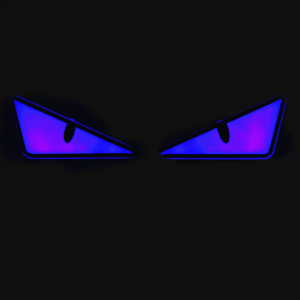 

2 шт. светодиодные фонари для мотоцикла Devil Eyes, фары Demon Eyes, линзы для мини-проектора мотоцикла, указатели поворота, декоративные огни для автомобиля A синий