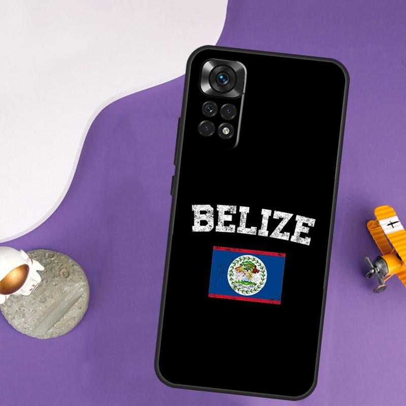 Belize Flag Case For Xiaomi Redmi Note 14 13 Pro 12 9 10 11 Pro 10S 11S 12S Redmi 14C 13C 10C 12C Cover
