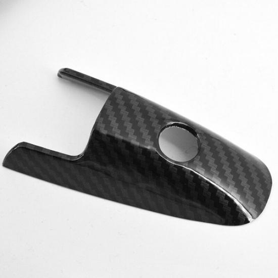 Carbon Fiber Style Door Handle Frame Panel Cover Trim For Honda City 2008-2013