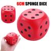 Big Dice Length 6cm Elastic Toys Solid Color Pressure Relief Point Dice Sponge Dice Anti Stress