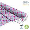 Outdoor Dekostoffe Oxford - Motiv Hibiskus Auf Blauem