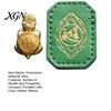 Positive Energy Charm Golden Turtle Feng Shui Ornament for Wealth And Prosperity, Metal Chinese Luck Handcrafted Brass with Faux Leather Sleeve,