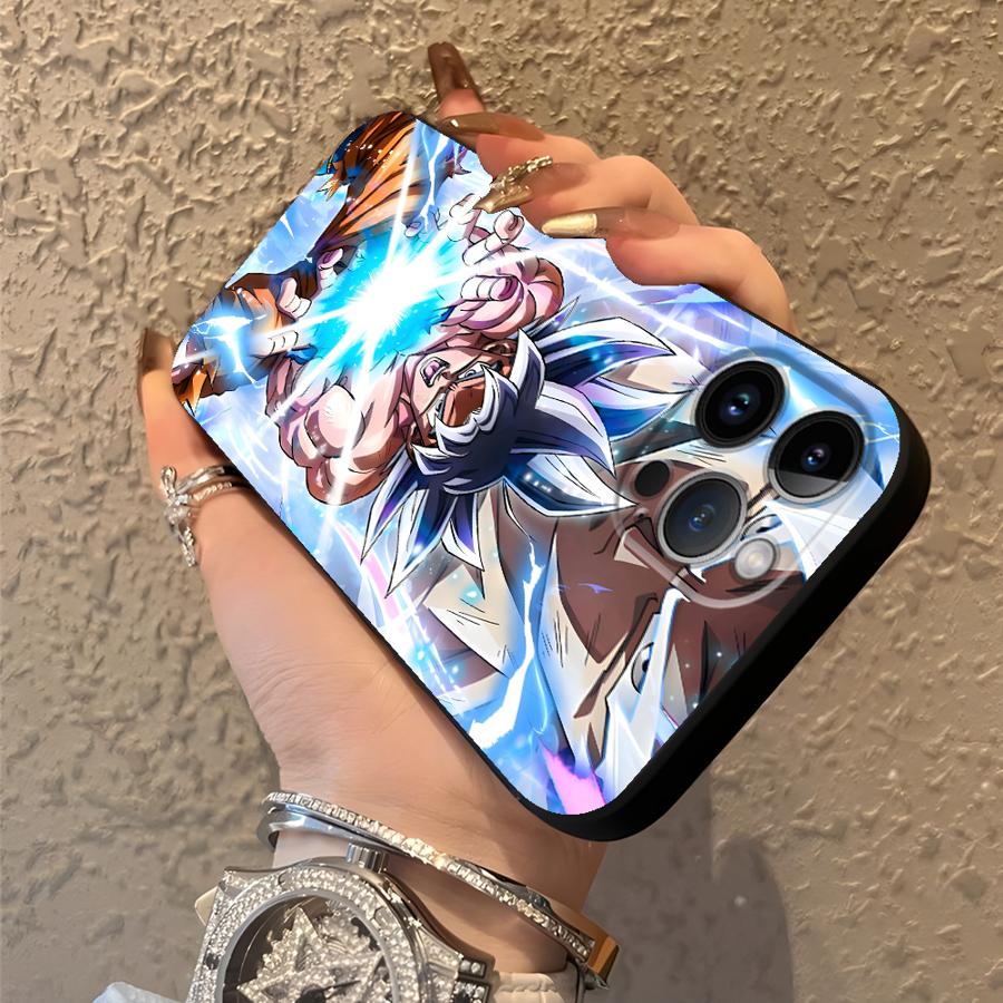 Case for iPhone XS Max XR 13 12 11 17 Pro Max 7 8 15 16 14 Plus 17Air Black Soft Phone Cover Dragon Ball Z Universe Goku