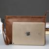 TS JYL laptop bag,Vintage Men Clutch Bag Crazy Horse PU Leather Envelope Bag Document Pouch