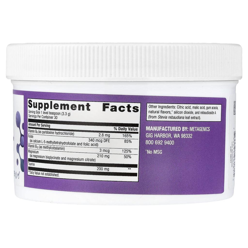 Metagenics, MagActive™ Magnesium Relax Powder, Strawberry, 3.49 oz (99 g)