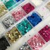 12Grids/Box Sparkling Flakes Nail Art Sequins Accessories Nail Decoration  Nail Art Supplies