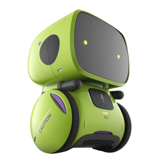 Smart Robot LED-lys Stemmefjernkontroll Miljøvennlig pedagogisk robotleketøy for barn