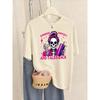 Expensive Difficult Suit Skulls Pattern T-Shirts Women Crewneck Casual T Shirt Hip Hop Multicolor Tops Soft Short Sleeve