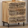 VidaXL Bedside Table, Nightstand with Drawers, TV Table, Bedroom Storage Furniture, Retro, Wood of 358221