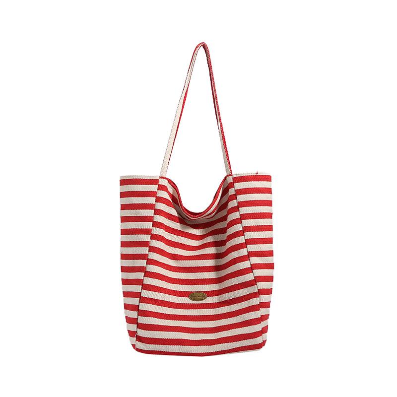 

Casual Canvas Bag Women s New Large-capacity Shoulder Tote Bag червоний
