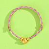 Dragon Boat Festival Tassel Pendant: Five-Color Pink Zongzi String with Gourd for Peace and Health