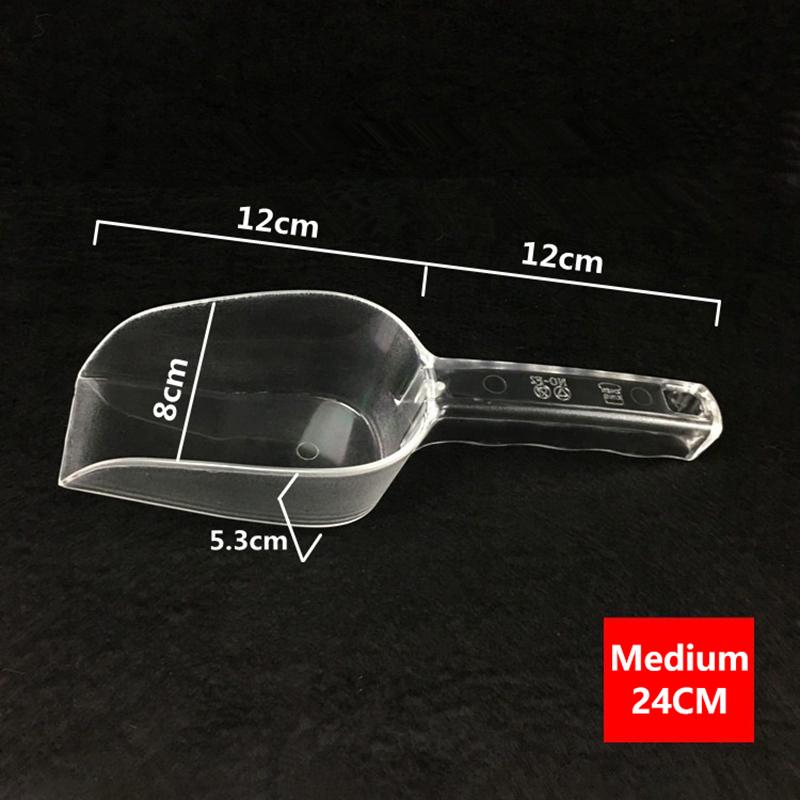 1Pcs Bar Buffet Wedding Favor Party Ice Sugar Sweets Candy Clear Acrylic Scoops Kitchen Gadget Dessert Grain Dry Goods Shovel
