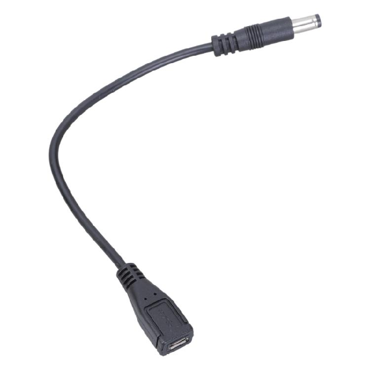 5VDC Power Supply Extension Cable MicroUSB to 5525 22AWG 3A Adapter Cable 0.2M