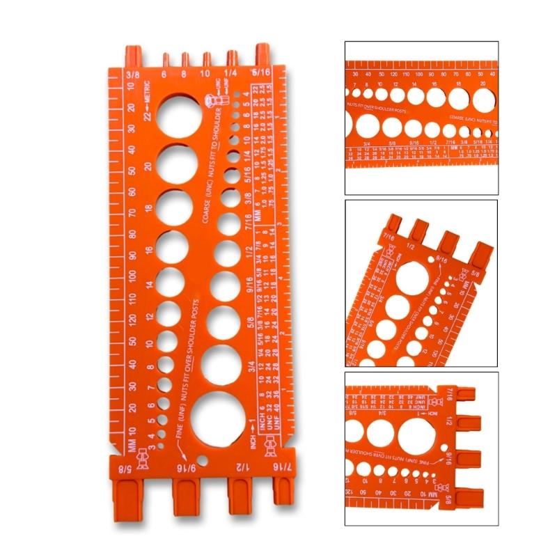 Verificator de filet pentru șuruburi Instrument de măsurare Instrument de măsurare Tester de măsurare filet și metric pentru verificare șurub piuliță