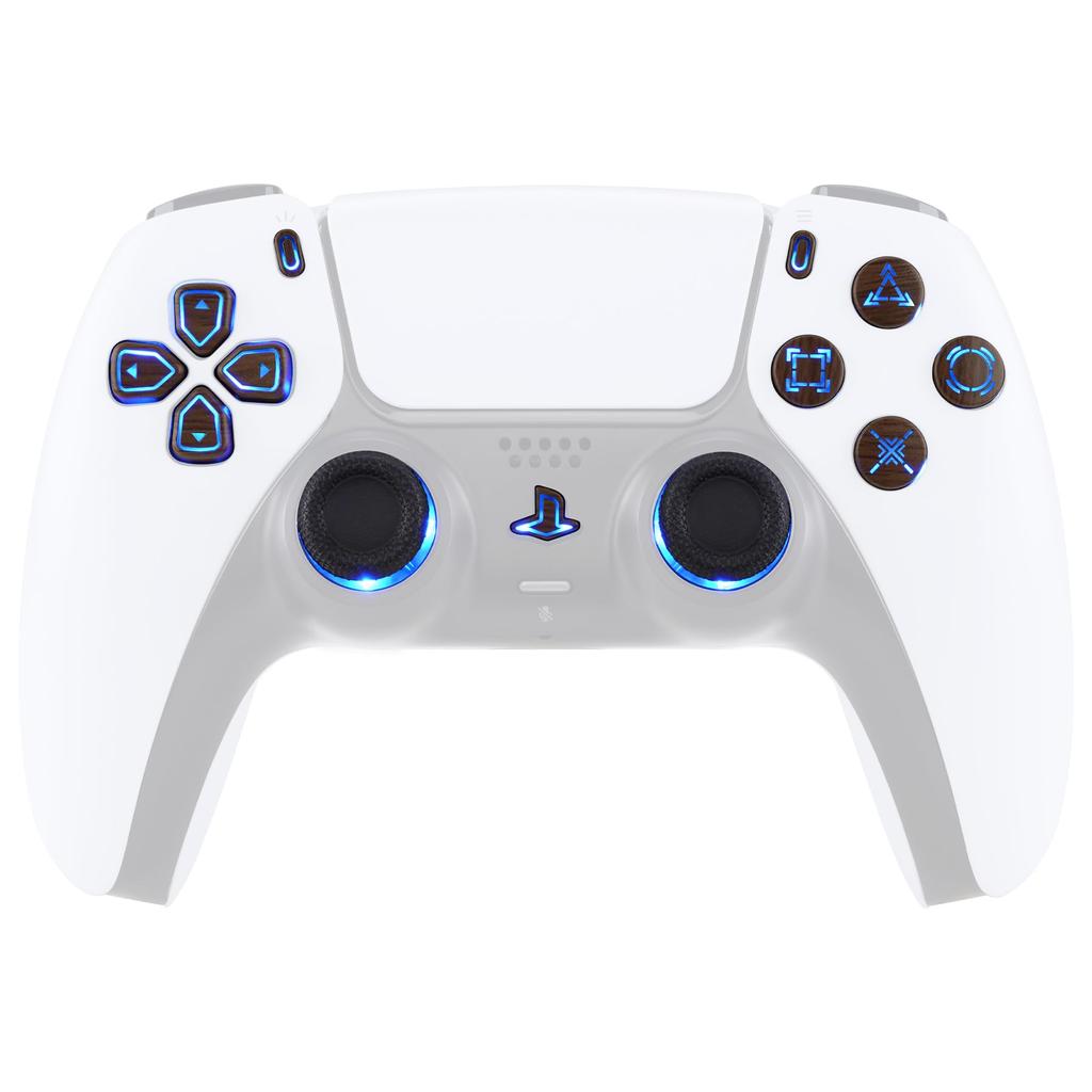This is not a but an eXtremeRate DTF V3 LED kit for the PS5 controllers and featuring a multicolor illuminated Share and home face controller,