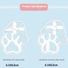 Christmas Hat Cartoon Plastic Dog Paw Cookie Cutters Cute Animal Pet Dessert Cookie Embosser Molds Xmas New Year Party Decor