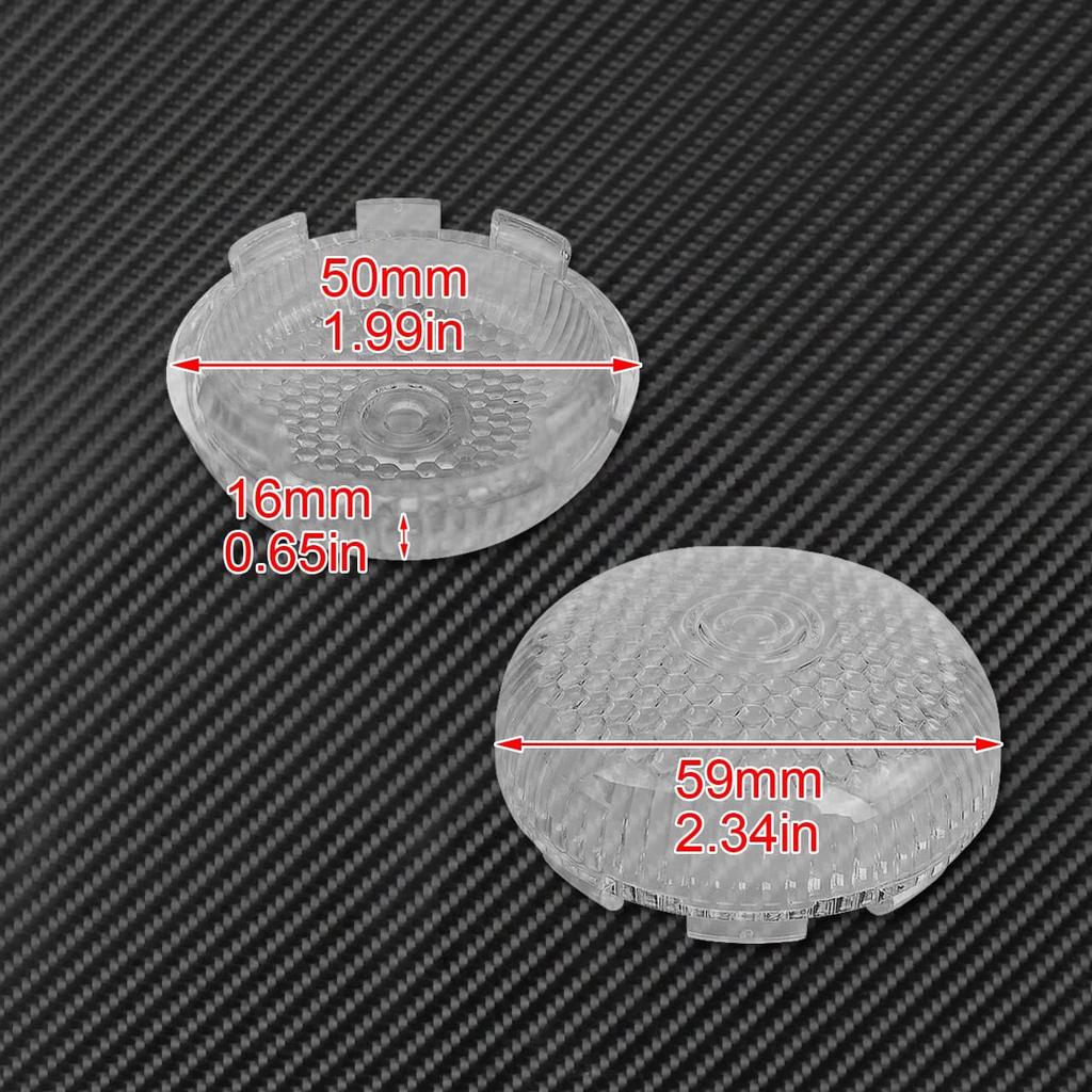 Motorcycle Bullet Turn Signal Light Lens Cover Fit For Harley Touring Road King Electra Glide Road Glide Street Glide Sportster Softail 2000-2025
