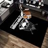 Skull Crossbones Emblem Carpet For Playroom Bedroom Living Room Sofa Home Decorkids Game Area Rug Nonslip Floor Mat