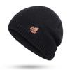 New winter knit hats men's and women's outdoor warm thickening plus velvet loose  caps Skullies brand winter ski male bone