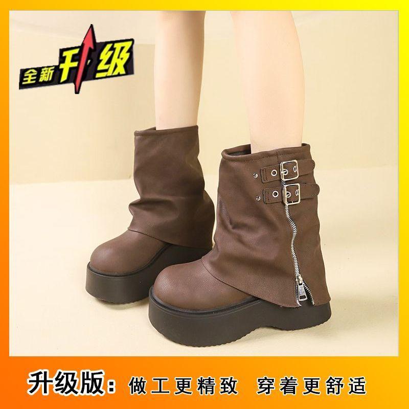 Versatile thick-soled boots, long boots, women's thin knight boots, new
