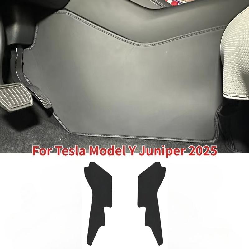 Für Tesla Model Y Juniper 2025 Mittelkonsole Anti-Kratz-Pads Leder Seitenverkleidung Schmutzabweisendes Pad Schutzhülle Zubehör