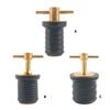 Heavy Duty Vessels Boat Deck Drain Cover 3/4 Inch Brass Rubber Plug Leak Proof Suitable For Ships Secure Water Sealing
