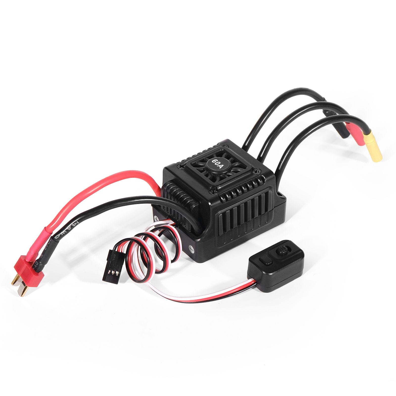 

Waterproof And Dustproof XT60 Sensorless Brushless T 60A ESC For All-Weather Sport Races Features