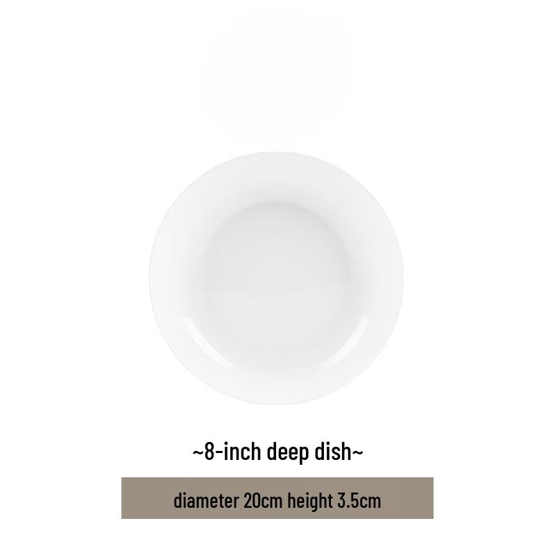Melamine Deep Dinner Plates (Set of 3)