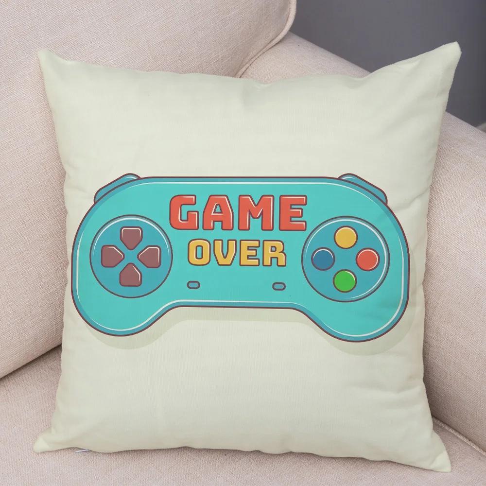 Game Room Decoration  Player Dazzle Handle Series Pillowcase Home  Boy's  Bedroom  Cushion Cover